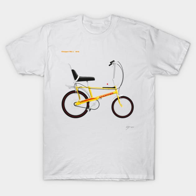 Raleigh Chopper Mk 2 (Fizzy Lemon) T-Shirt by Tunstall